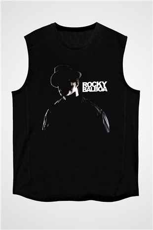 Rocky Siyah Unisex Kolsuz Tişört