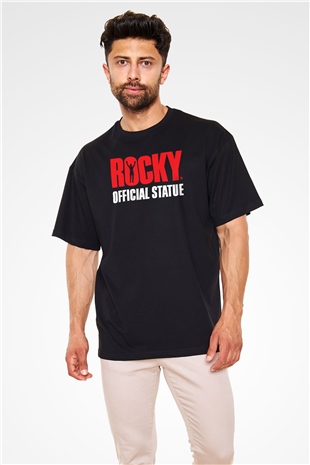 Rocky Siyah Unisex Oversize Tişört T-Shirt
