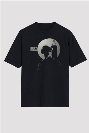 Rocky Siyah Unisex Oversize Tişört T-Shirt