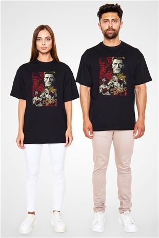 Rocky Siyah Unisex Oversize Tişört T-Shirt