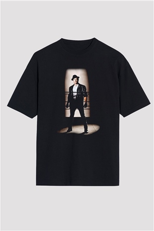 Rocky Siyah Unisex Oversize Tişört T-Shirt