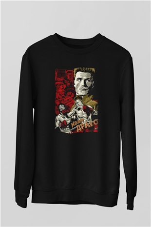 Rocky Siyah Unisex Sweatshirt