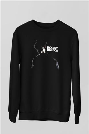 Rocky Siyah Unisex Sweatshirt