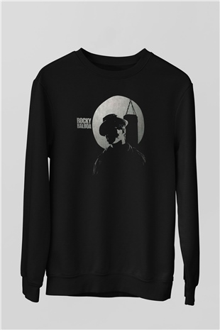 Rocky Siyah Unisex Sweatshirt