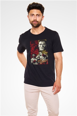 Rocky Siyah Unisex Tişört T-Shirt