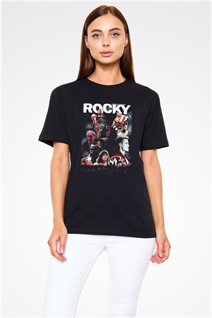 Rocky Siyah Unisex Tişört T-Shirt