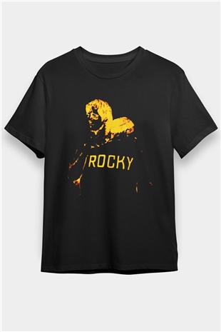 Rocky Siyah Unisex Tişört T-Shirt