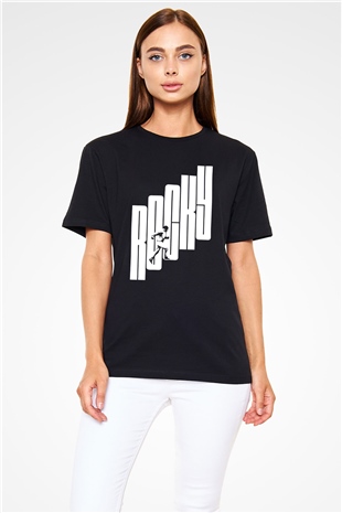 Rocky Siyah Unisex Tişört T-Shirt
