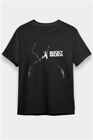 Rocky Siyah Unisex Tişört T-Shirt