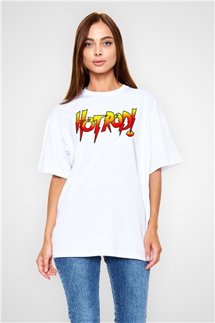 Roddy Piper Beyaz Oversize Tişört