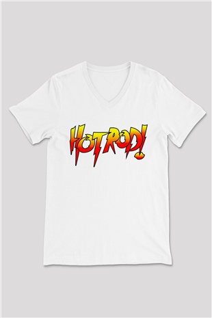 Roddy Piper Beyaz Unisex  V Yaka Tişört