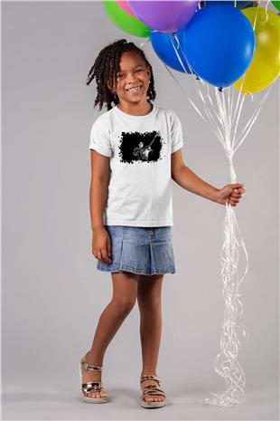 Rory Gallagher Baskılı Beyaz Unisex Beyaz Çocuk Tişört - Tshirt