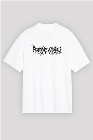 Rotting Christ Beyaz Unisex Oversize Tişört T-Shirt