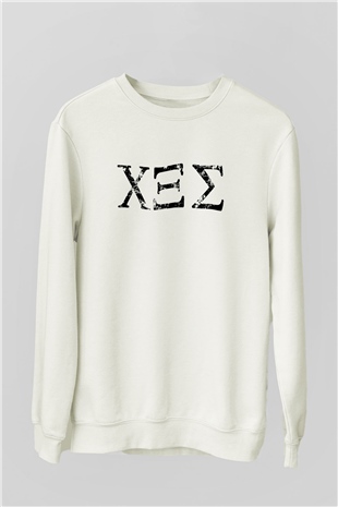 Rotting Christ Beyaz Unisex Sweatshirt