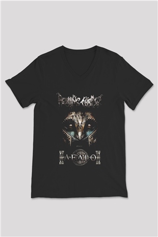 Rotting Christ Siyah Unisex V Yaka Tişört T-Shirt