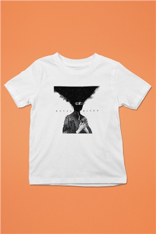 Royal Blood Baskılı Beyaz Unisex Çocuk Tişört