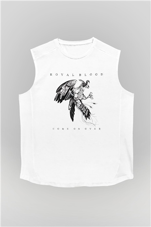 Royal Blood Beyaz Unisex Kolsuz Tişört