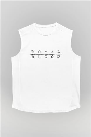 Royal Blood Beyaz Unisex Kolsuz Tişört