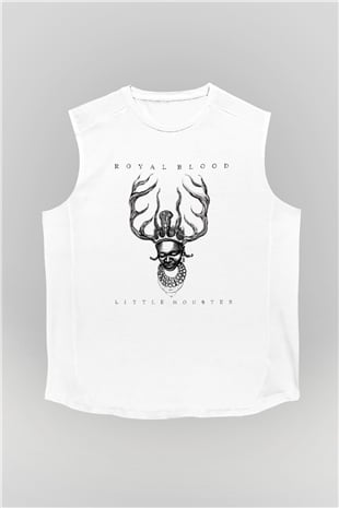 Royal Blood Beyaz Unisex Kolsuz Tişört