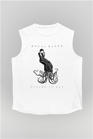 Royal Blood Beyaz Unisex Kolsuz Tişört