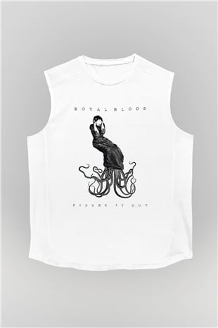Royal Blood Beyaz Unisex Kolsuz Tişört