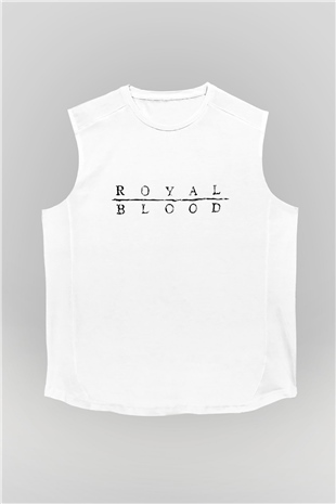 Royal Blood Beyaz Unisex Kolsuz Tişört