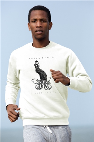 Royal Blood Beyaz Unisex Sweatshirt