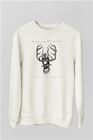 Royal Blood Beyaz Unisex Sweatshirt