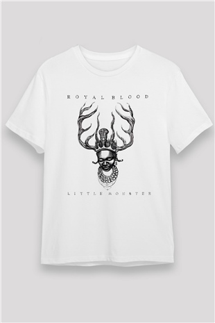 Royal Blood Beyaz Unisex Tişört T-Shirt - TişörtFabrikası