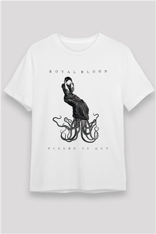Royal Blood Beyaz Unisex Tişört T-Shirt - TişörtFabrikası