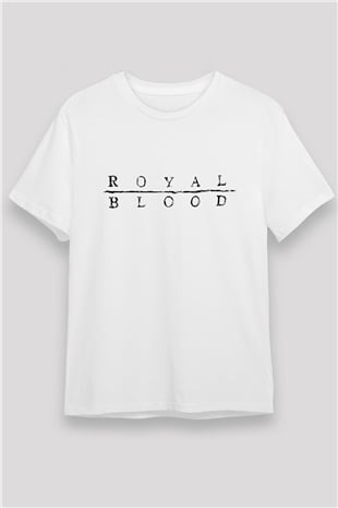 Royal Blood Beyaz Unisex Tişört T-Shirt - TişörtFabrikası
