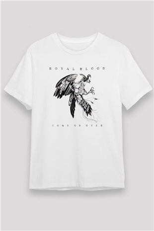 Royal Blood Beyaz Unisex Tişört T-Shirt - TişörtFabrikası