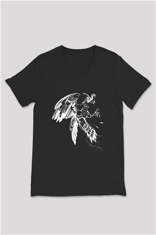 Royal Blood Siyah Unisex V Yaka Tişört T-Shirt