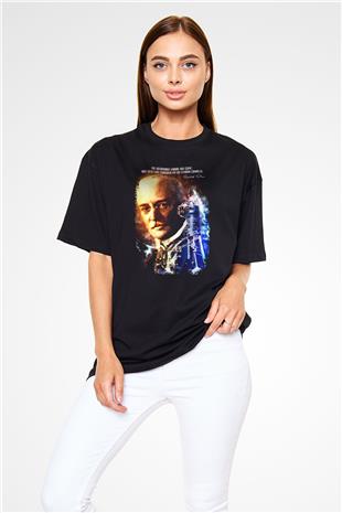 Rudolf Diesel Baskılı Unisex Oversize Tişört - Tshirt