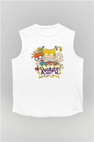 Rugrats Beyaz Unisex Kolsuz Tişört