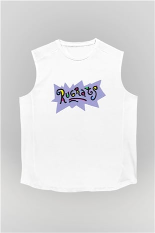 Rugrats Beyaz Unisex Kolsuz Tişört