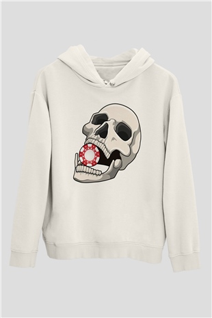 Rulet Kuru KafaBeyaz  Unisex Hoodie