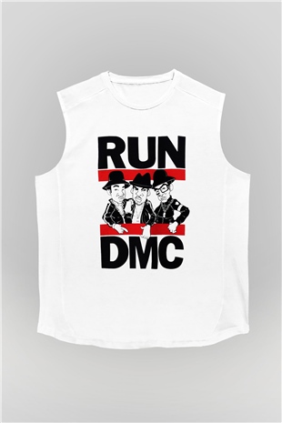Run DMC Beyaz Unisex Kolsuz Tişört
