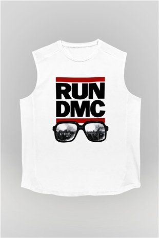 Run DMC Beyaz Unisex Kolsuz Tişört