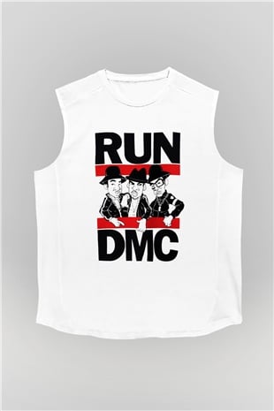 Run DMC Beyaz Unisex Kolsuz Tişört