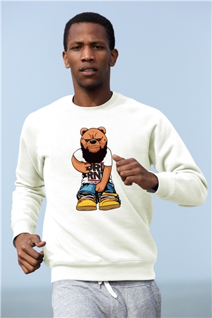 Run DMC Beyaz Unisex Sweatshirt