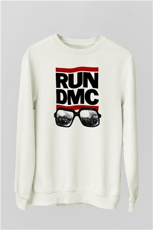 Run DMC Beyaz Unisex Sweatshirt