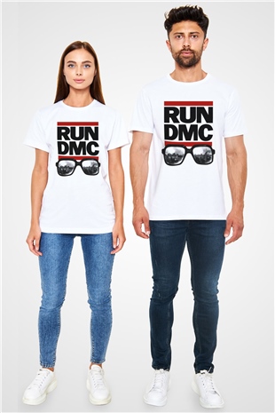 Run DMC Beyaz Unisex Tişört T-Shirt - TişörtFabrikası