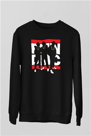 Run DMC Siyah Unisex Sweatshirt