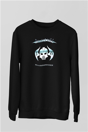 Running Wild Baskılı Unisex Siyah Sweatshirt
