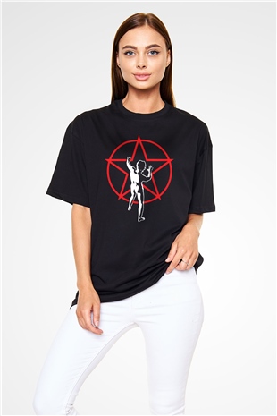Rush Siyah Unisex Oversize Tişört T-Shirt