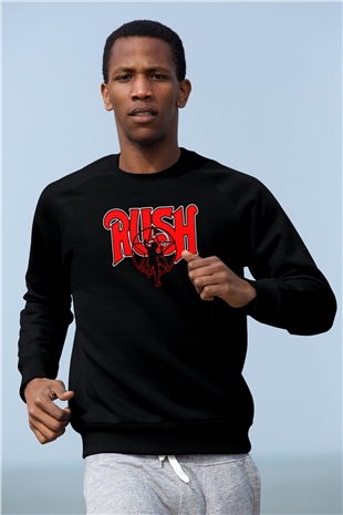 Rush Siyah Unisex Sweatshirt