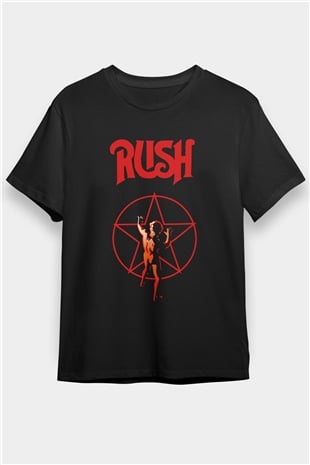 Rush Siyah Unisex Tişört T-Shirt - TişörtFabrikası