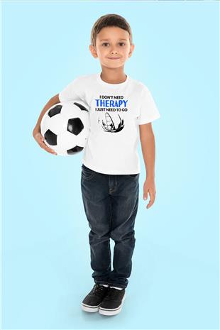 Rüzgar Sörfü Baskılı Unisex Beyaz Çocuk Tişört - Tshirt