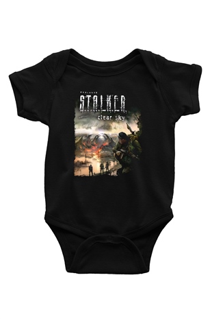 S.T.A.L.K.E.R. Siyah Bebek Body - Zıbın
